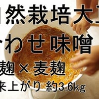 手作り味噌キット 自然栽培大豆の合わせ味噌（米麦）（出来上がり量3.6kg）