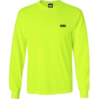Brawn Records 刺繍ロゴ Long T-shirt NeonYellow