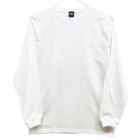 Brawn Records 刺繍ロゴ Long T-shirt WHITE