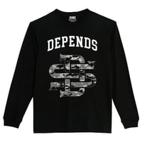 DEPENDS LOGO 2024 LongSleev T-shirt  BLACK