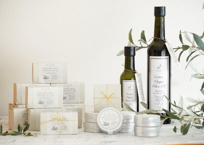 熨斗対応可】オリーブオイル＆石鹸＆ハンドクリームのギフトセット