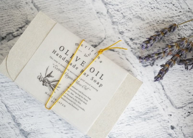 ポスト便】オリーブオイル石鹸 ※メリリマ金賞EVオリーブオイル使用