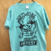 PitBar Benefit!! HERESY Official " NETWORK OF FRIENDS" T-SHIRT(ミントグリーン)