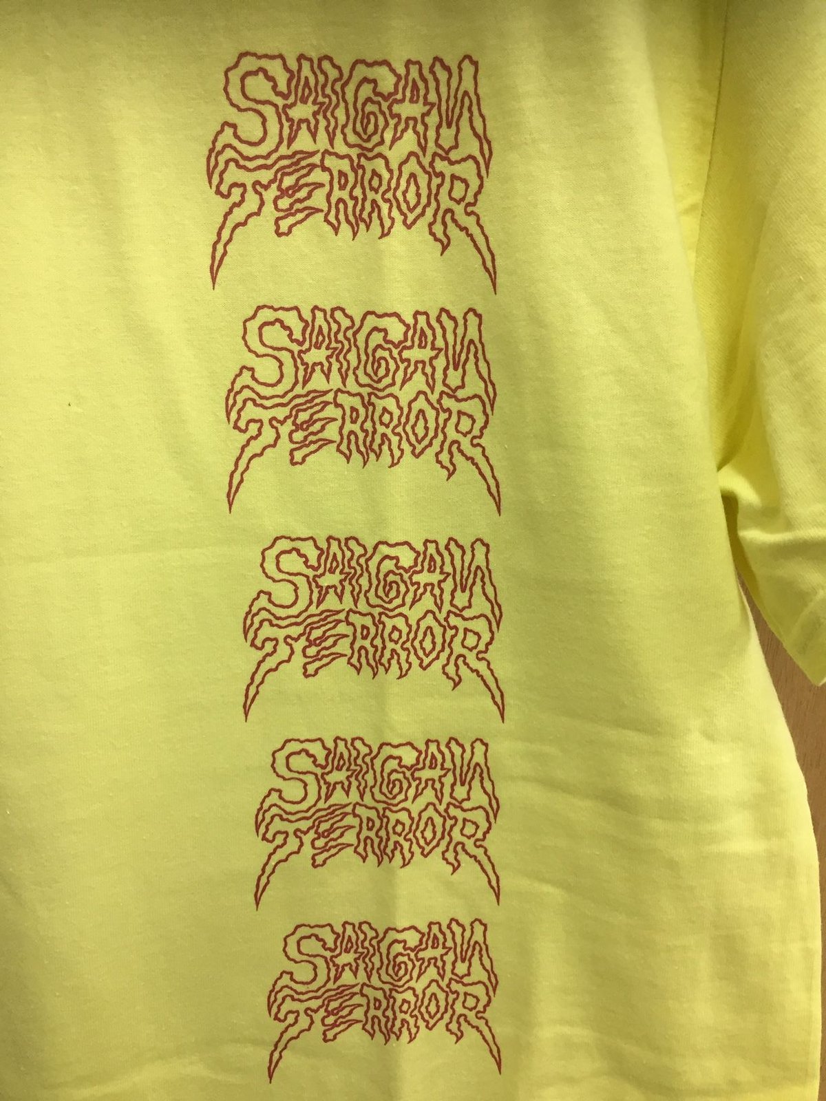 PitBar Benefit SAIGAN TERROR T-shirt(イエロー） | CR
