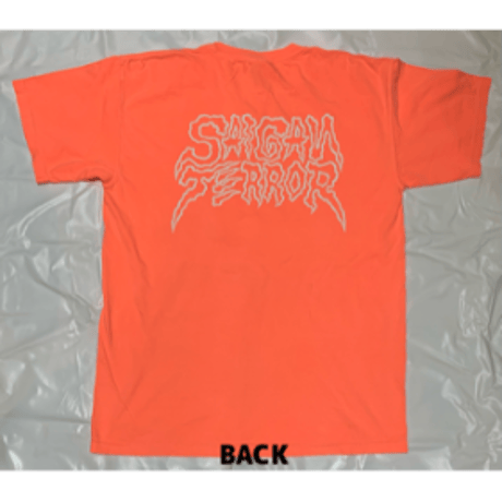 SAIGAN TERROR Neon Red Orange T-Shirt