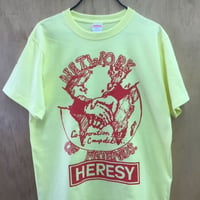 PitBar Benefit!!HERESY Official "NETWORK OF FRIENDS" T-shirt(ライトイエロー)