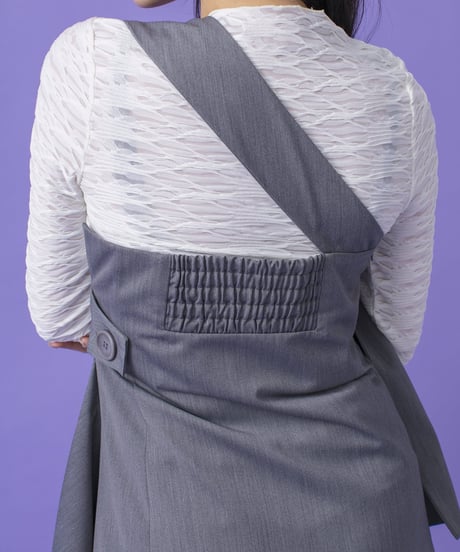One shoulder asymmetry dress