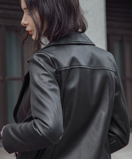 Real leather riders jacket #02