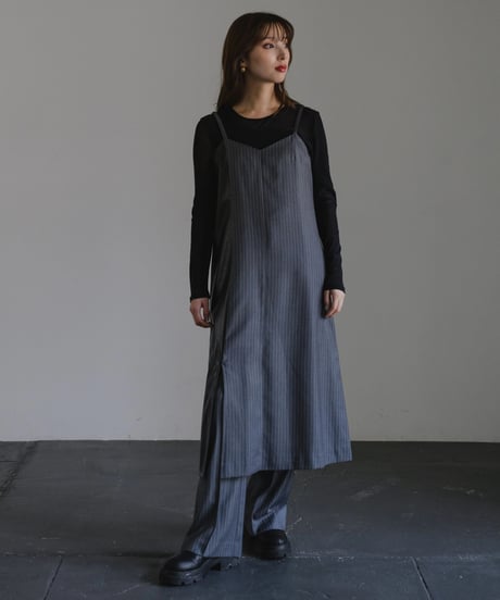 Sheer switch jersey top/ BLACK / F