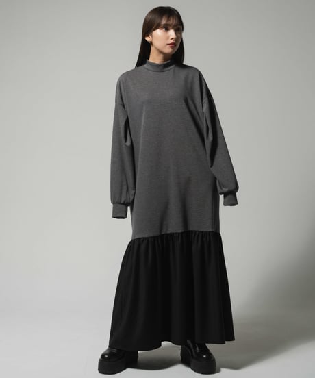 Mermaid Hem Dress / GRAY / F