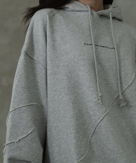 【UNISEX】Logo damage hoodie