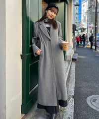 Back open chester coat / GRAY / S