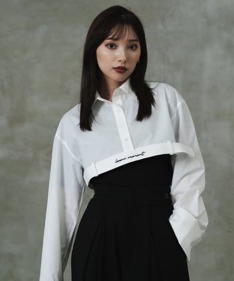 Logo belt shirt × T-shirt / WHITE / F