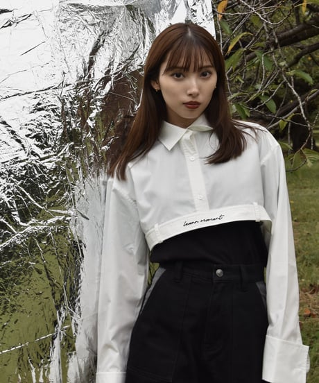 Logo belt shirt × T-shirt / WHITE / F