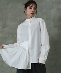Asymmetry blouse / WHITE / F