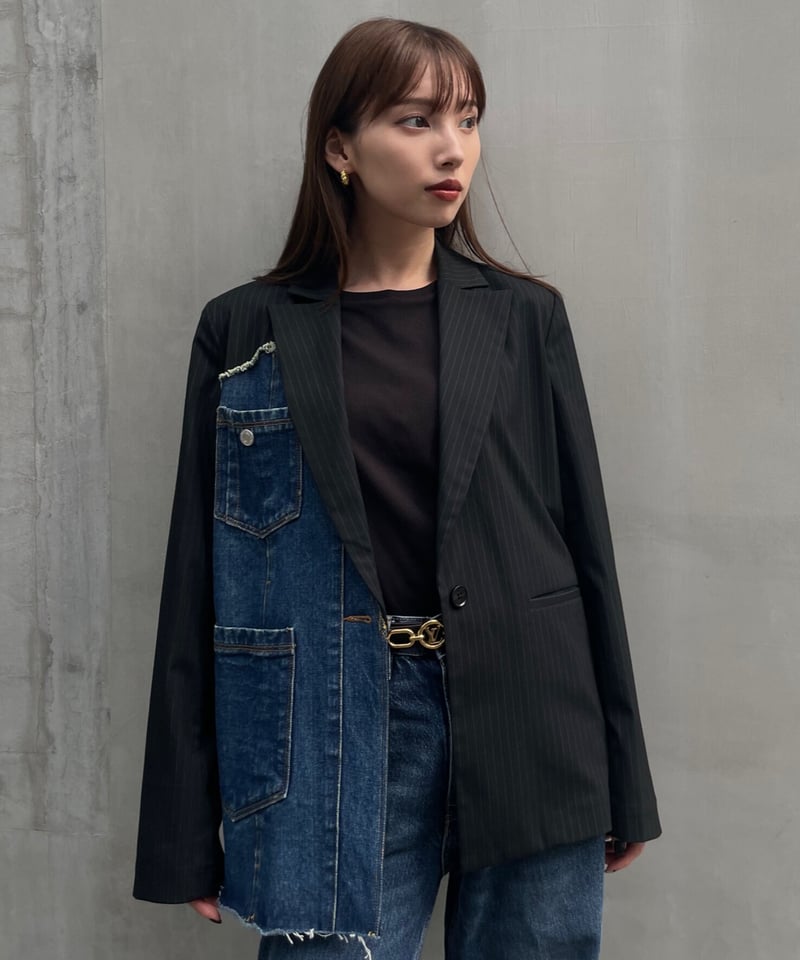 Denim remake jacket | LEANN MOMENT | リーンモーメント公式...