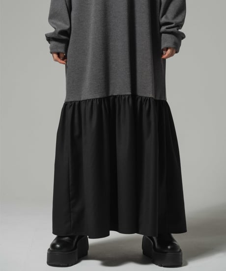 Mermaid Hem Dress / GRAY / F