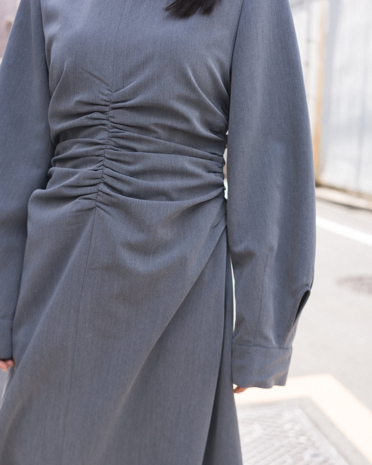 Waist Gather Dress | LEANN MOMENT | リーンモーメント公式オ...