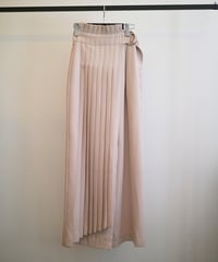 Pleated  belt pants / BEIGE / S