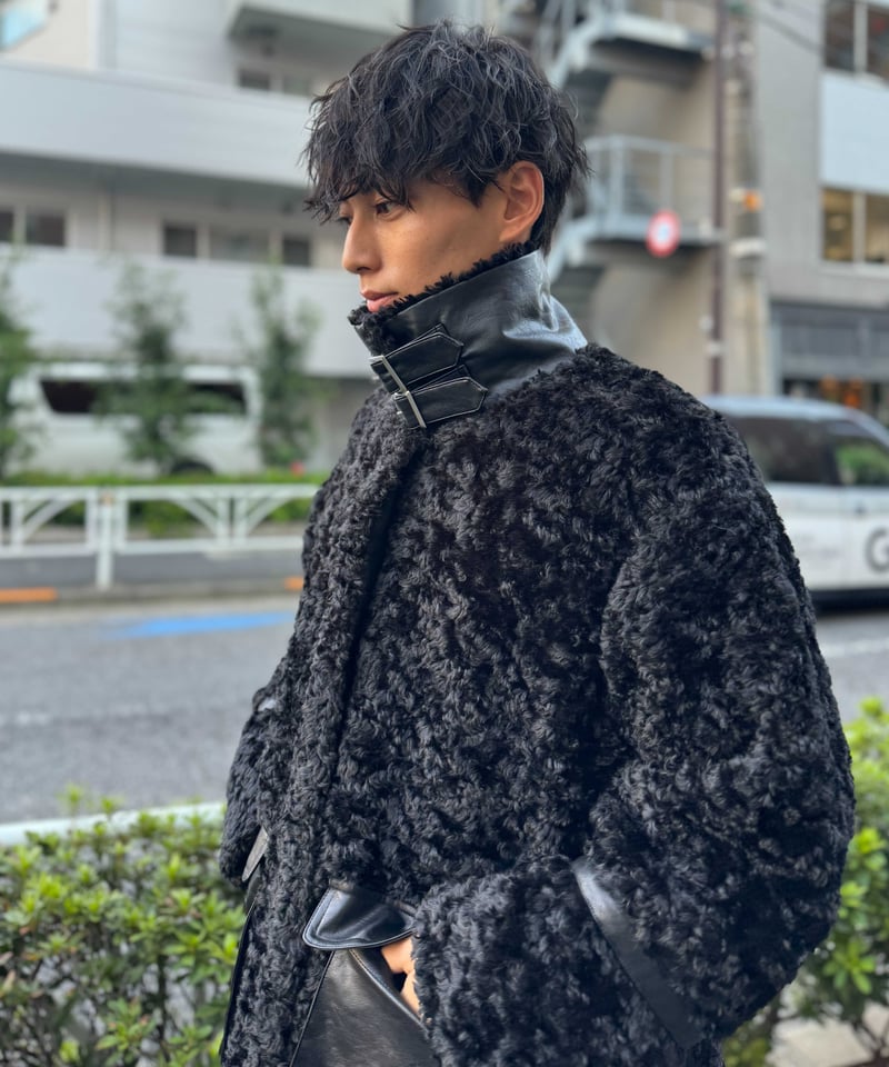 Boa leather jacket | LEANN MOMENT | リーンモーメント公式オ...