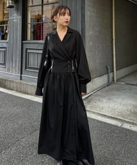 Zip cache-coeur dress / BLACK / S