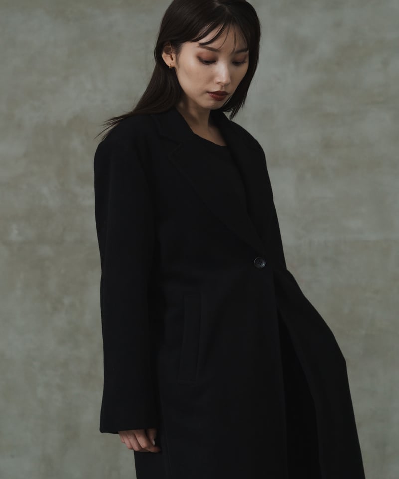 Back open chester coat / BLACK / S | LEANN MOME
