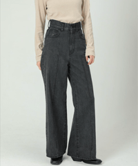 High-waist Classic Denim / GRAY / 24