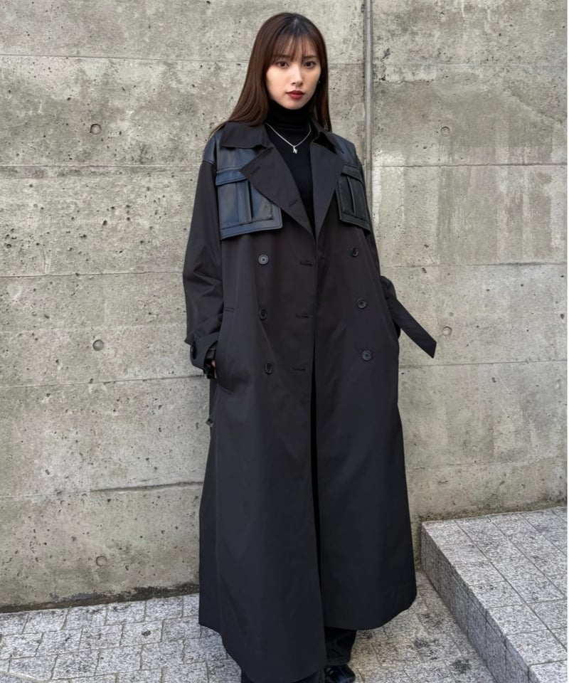UNISEX】layered like belted trench coat | LEANN UNISEX】layered like belted trench coat | LEANN