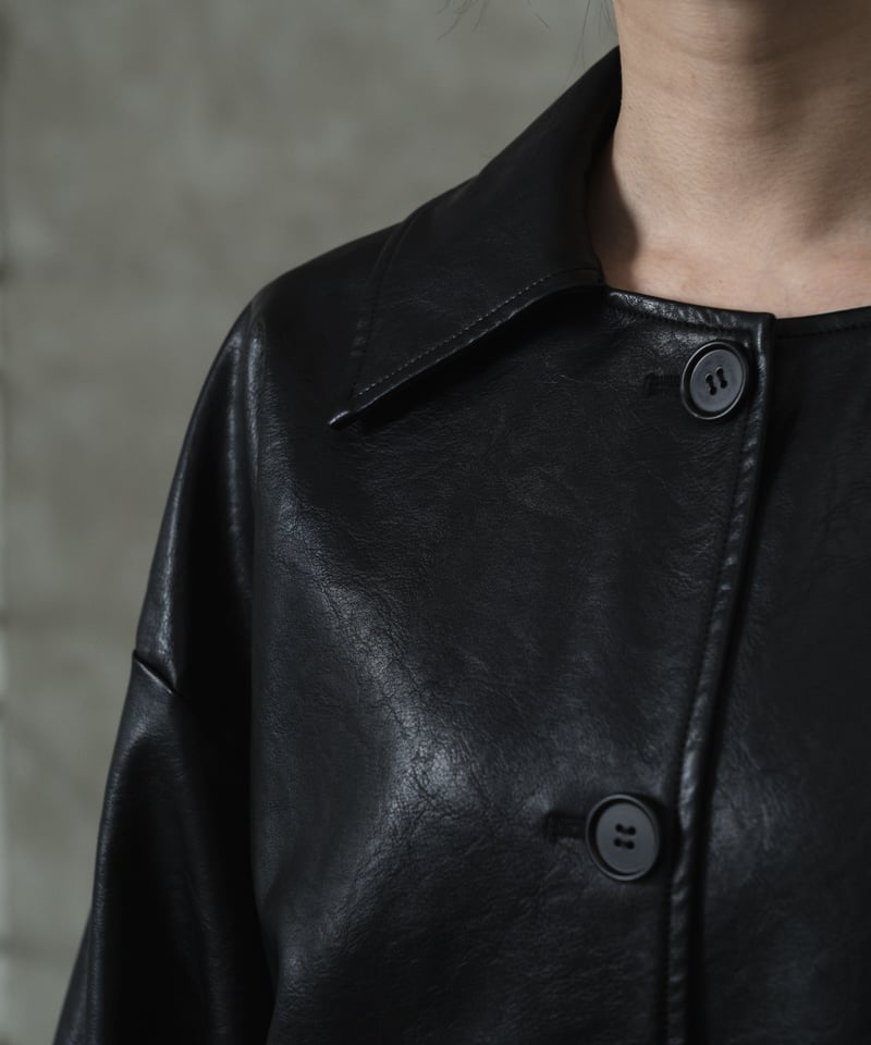 Big leather jacket | LEANN MOMENT | リーンモーメント公式オ