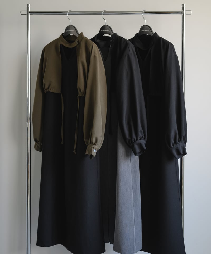 ワンピース notconventional cape china dress Cape flare dress / BLACK / F | LEANN MOMENT | リ