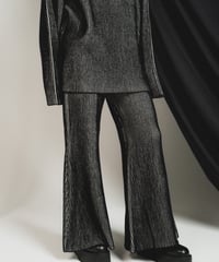 Stripe Knit  Pants / BLACK / F