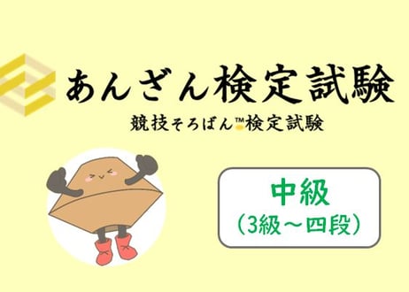 あんざん検定試験（競技そろばん）中級_第3集（2441-60回）