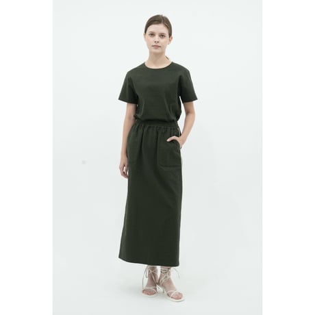 SUCKER EASY BAKER SKIRT -DARK GREEN-