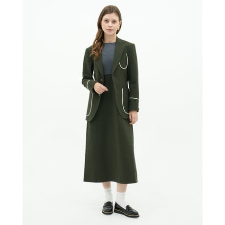SUCKER EASY BAKER SKIRT -DARK GREEN-