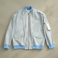 SEERSUCKER L-2 BLOUSON -MULCH STRIPE-