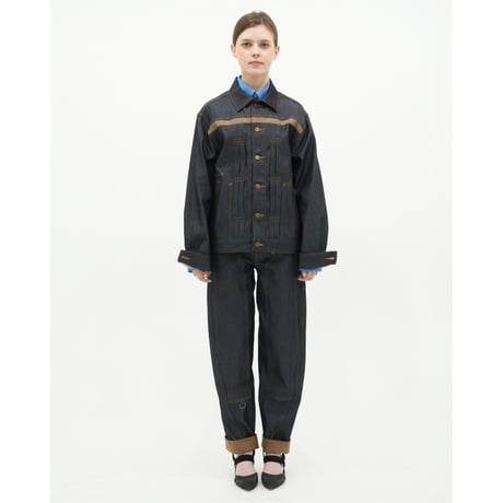FULL DENIM PANTS -RIGID DENIM-