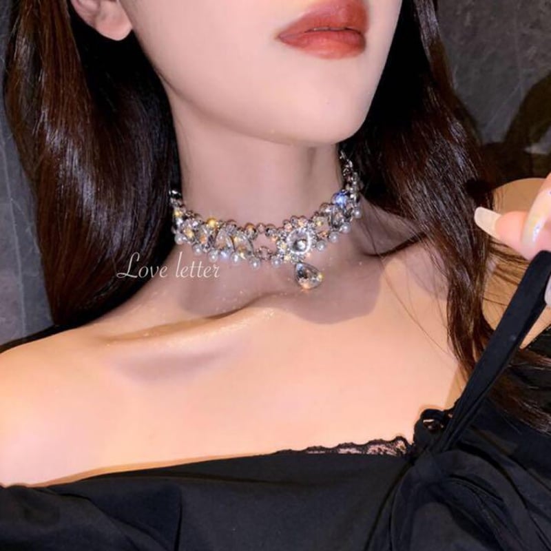 カナミビジュー✩ネックレス 〜キラキラリボン