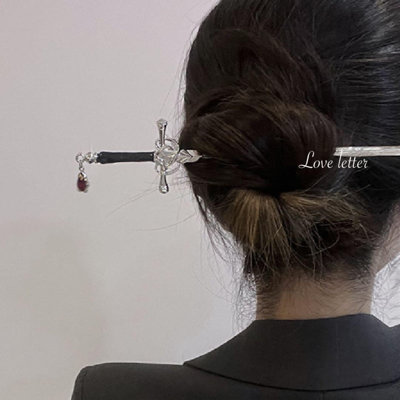 シルバーソードかんざし 簪 韓国 ナイフ 地雷 パンク ゴスロリ | Love