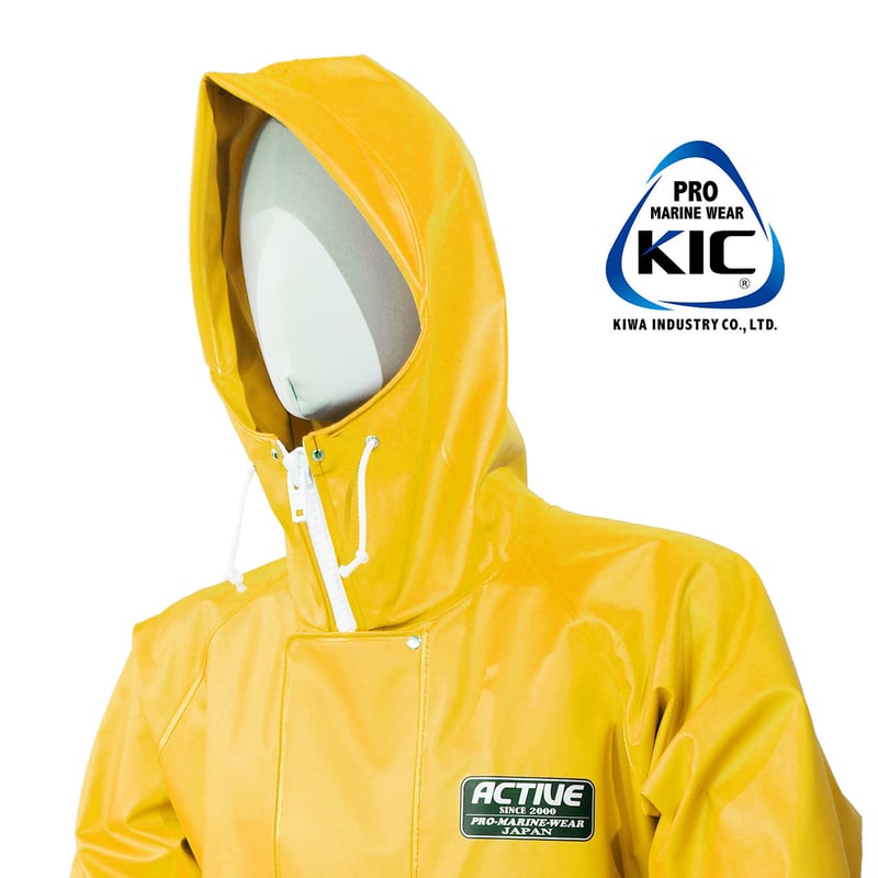 EXOCET PVC RAIN COAT 3L アクアイエロー　水産合羽　上下 EXOCET PVC RAIN COAT 3L アクアイエロー 水産合羽 上下