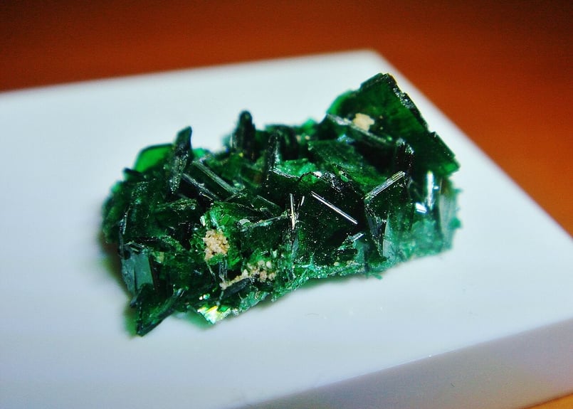 コンゴ産 燐銅ウラン鉱 Torbernite 結晶 | ICONIC STORE