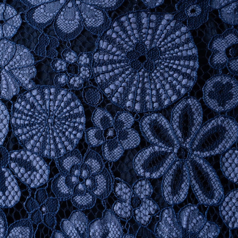 バイカラーレースチューリップスカート(ネイビー) | Cesario