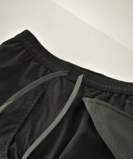 swim-02451　Nylon Taffeta Swim Long Pants　Black　Charcoal