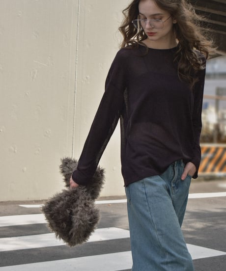 bottoms-02297　Loose Denim Pants