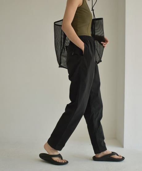swim-02451　Nylon Taffeta Swim Long Pants　Black　Charcoal