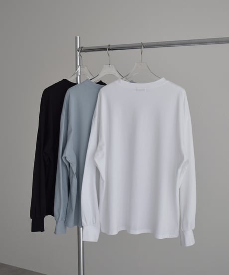 nh-tops-02595 Volume Sleeve Long T-Shirt White Blue Black
