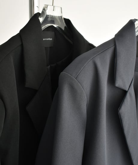jacket-02020　Oversized Tailored Jacket　Gray Black