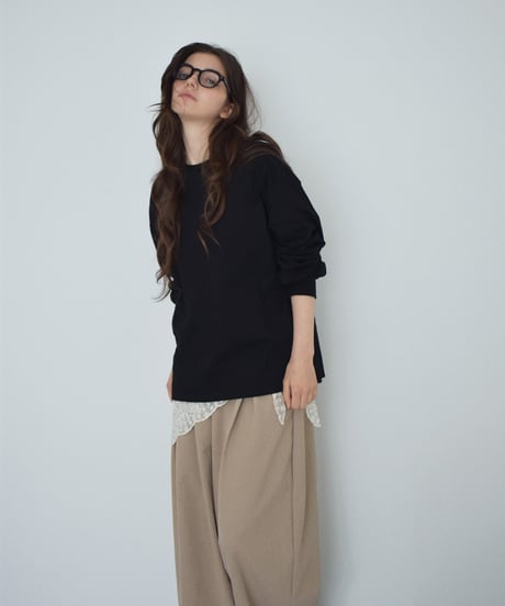 nh-tops-02595 Volume Sleeve Long T-Shirt White Blue Black