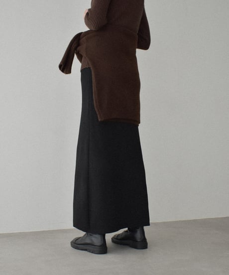bottoms-02309    Knit Skirt     Brown  Dark Gray Black
