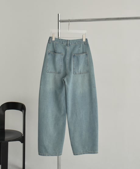 bottoms-02282　Cocoon Denim Pants