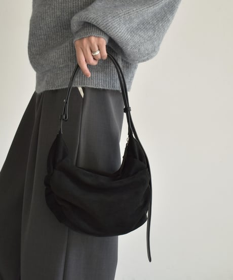 bag2-02660　Side Gather Bag Brown Black
